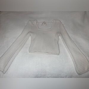 Hollister Cream Women's Knit Sweater